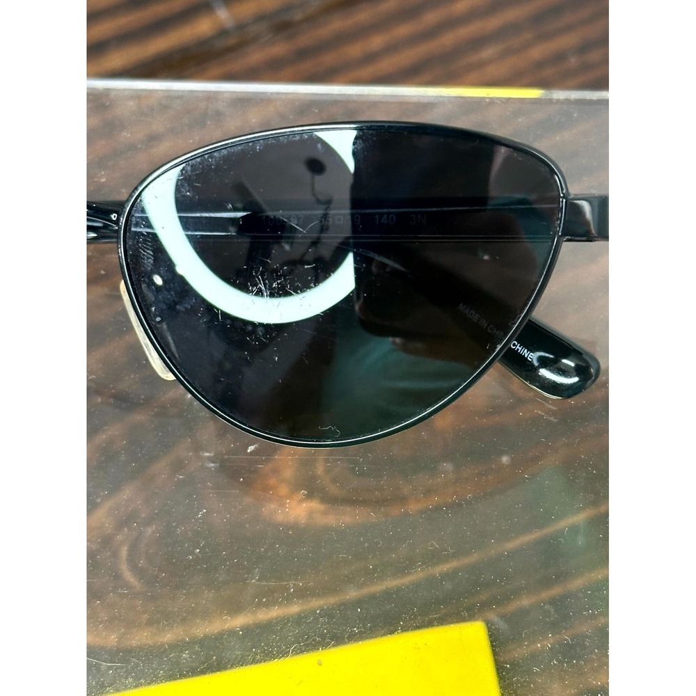 Michael Kors MK1170 Lausanne Women's Polished Black Sunglasses Cat Eye 140 mm - Picture 8 of 8